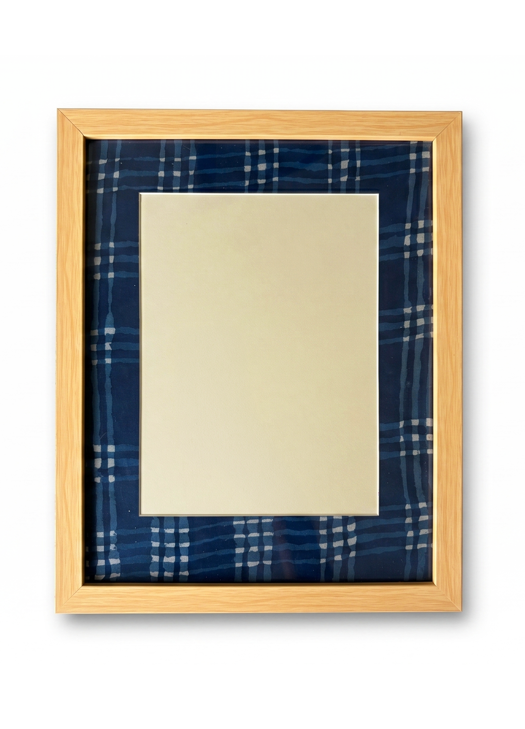 Pine Photo Frame with Printed Fabric Mount - Image 2