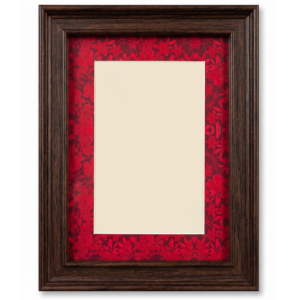 Dark Brown Stepped Frame with Printed Mount