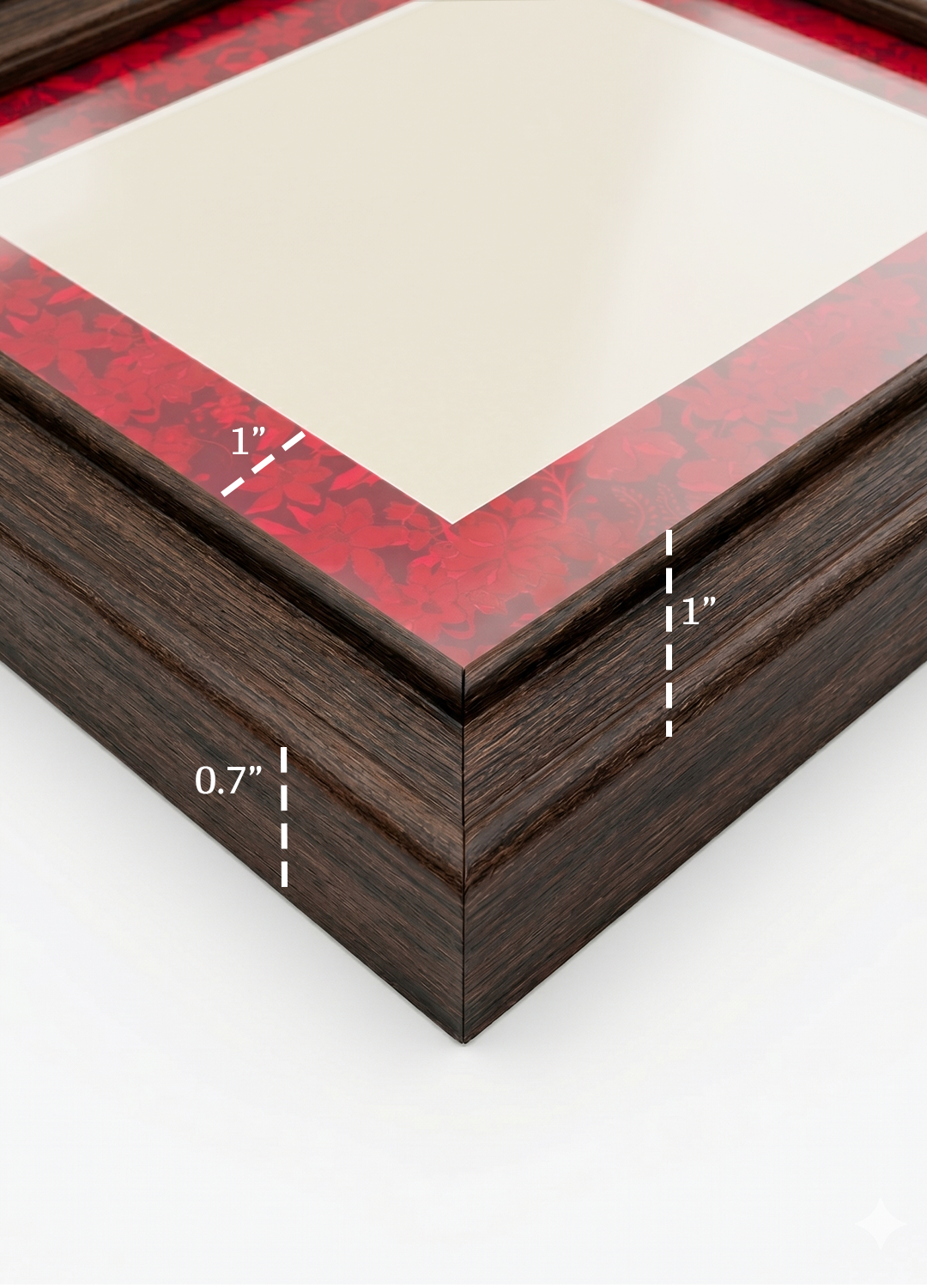 Dark Brown Stepped Frame with Printed Mount - Image 3