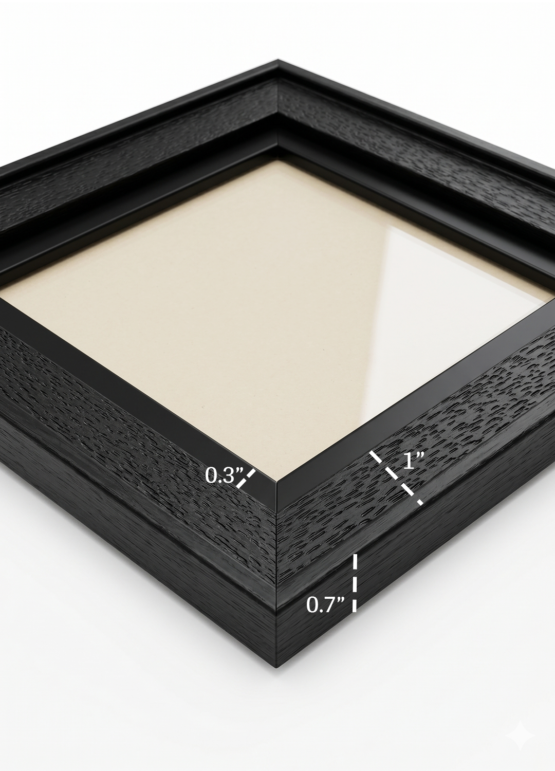 Textured Black Dlouble Frame - Image 3