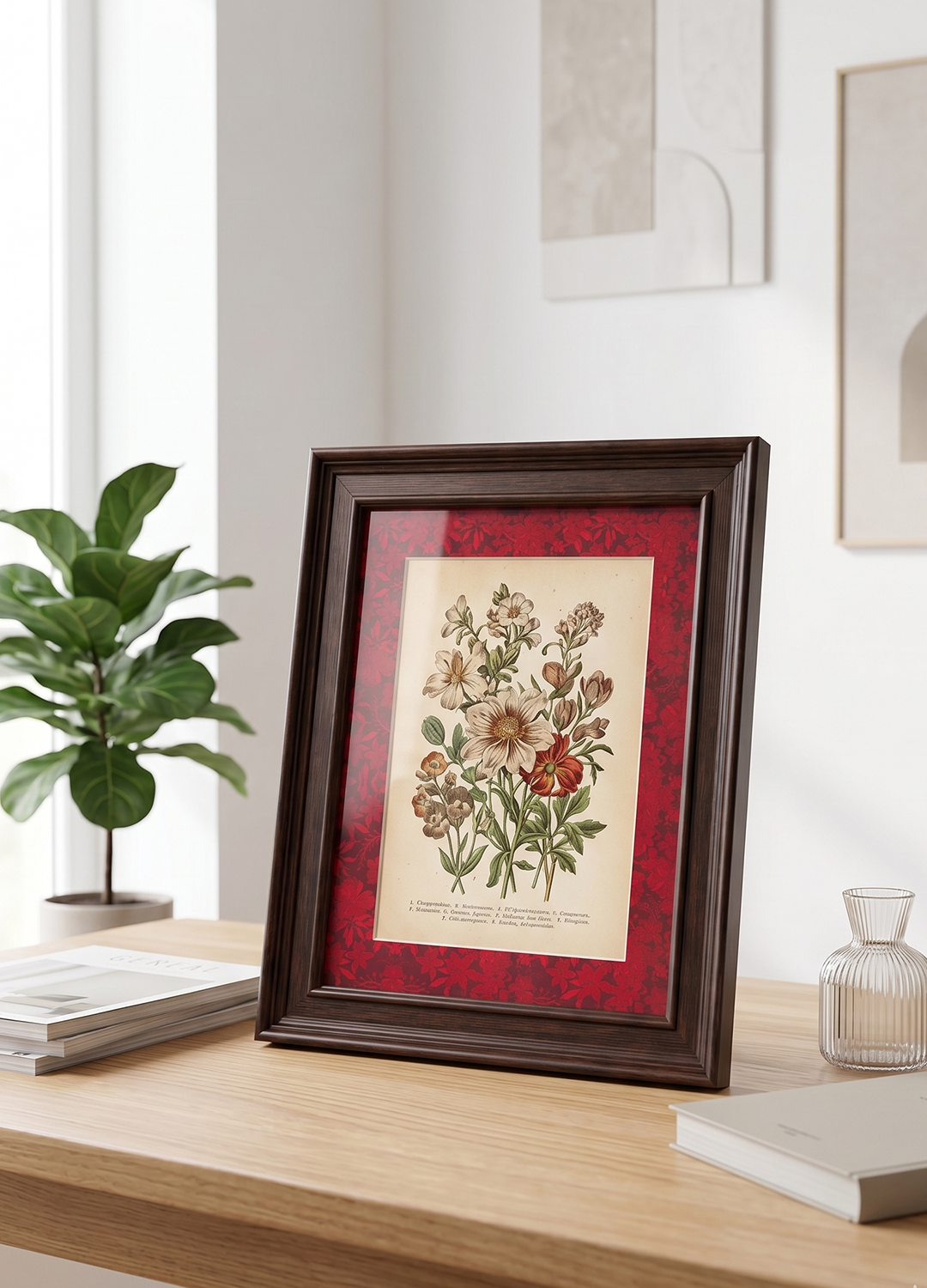 Dark Brown Stepped Frame with Printed Mount - Image 2